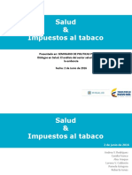 MSPS - Salud Tabaco e Impuestos - Junio 2016