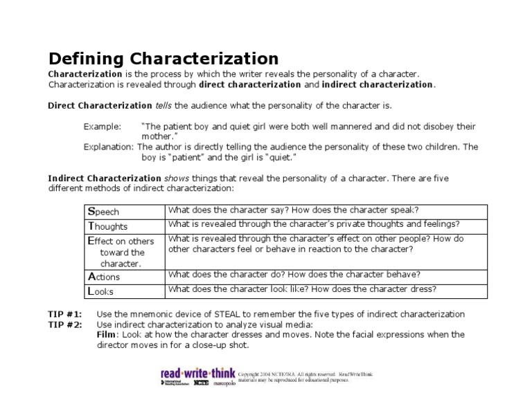 Understanding Characterization | PDF | Science & Mathematics