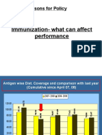 Immunization-What Can Affect Performance: Lessons For Policy