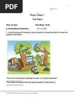 Pixel, Class 1: Test Paper