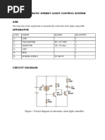 Automatic Traffic Light Control System