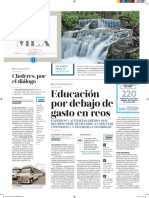 Educacion, Por Debajo de Gastos en Reos