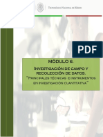 6.3 Tecncas e Instrumentos Investigación Cuantitativa