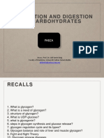 DIgestion and Absorption of Carbohydrates
