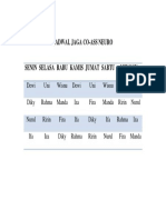 Jadwal Jaga