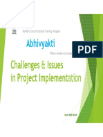 Challenges & Issues in Project Implementation