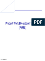 Product Work Breakdown Structure (PWBS)