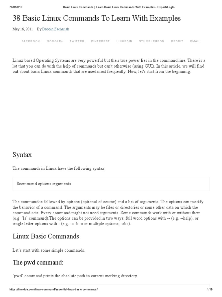 Basic Linux Commands - Learn Basic Linux Commands With Examples ...