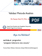 Validasi Metode Analisis 1-2
