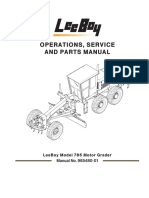 LeeBoy 785 Grader Manual 985480 01 - 0928111 PDF