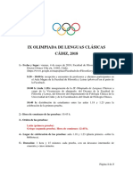 2 Circular Ix Olimpiada de Lenguas Clásicas Cádiz-2018