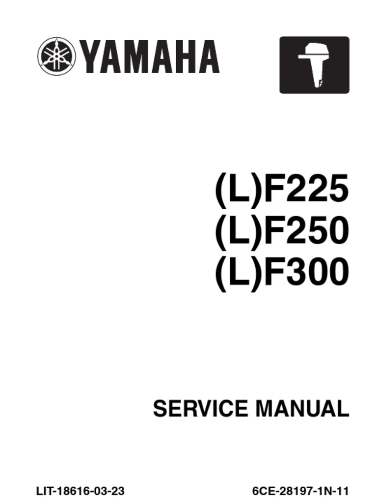 Yamaha Outboard Engine Service Manual | PDF | Screw | Engines