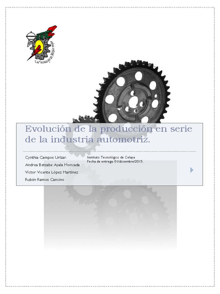 Evolución de la producción en serie automotriz | PDF | Coche ...