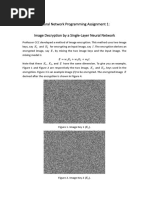 Assignment 1- Image Decryption by Single Layer Neural Network
