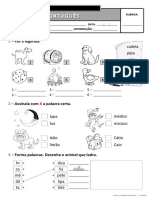 Fichas de Avaliação Diferentes - Português PDF