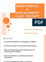 Maintenance & Replacement Fluid Therapy: Moderated by DR - Madhuri Engade