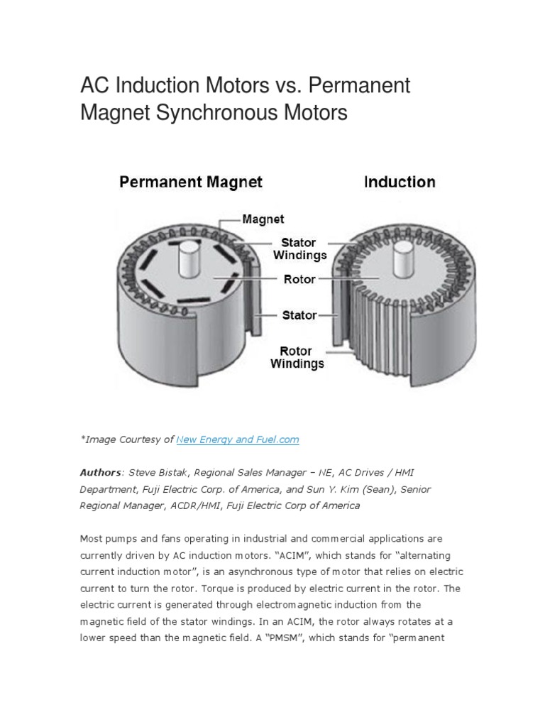 PMSM vs AC Induction Motors: Key Insights | PDF | Engines | Magnetic Devices