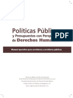 Politicas Publicas y Presupuestos Con Enfoque DDHH