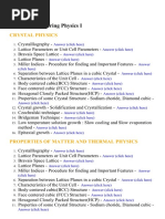 Engineering Physics I - Lecture Notes, Study Material and Important Questions, Answers