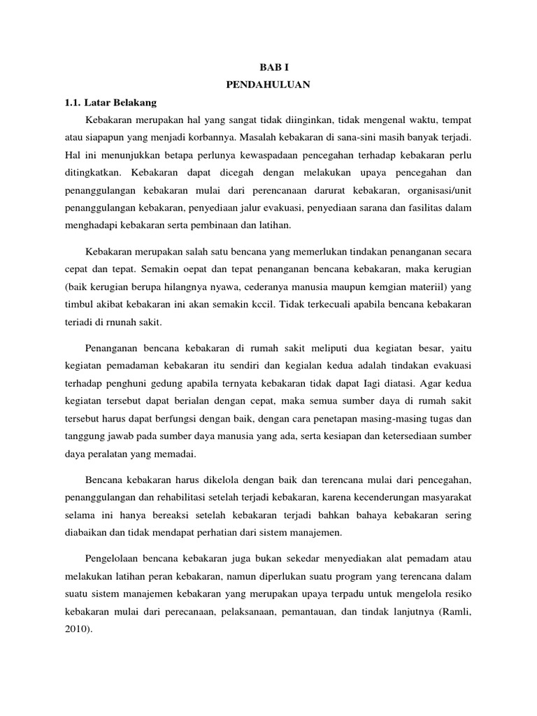 Makalah Bencana Kebakaran Pdf