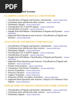 Signals and Systems - Lecture Notes, Study Material and Important Questions, Answers