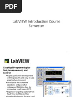 Labview Introduction Course Semester