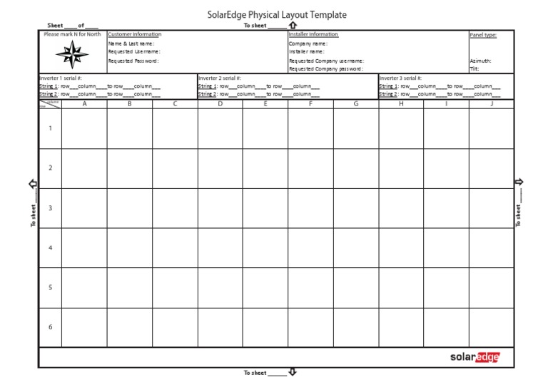 SolarEdge Layout Template Guide | PDF