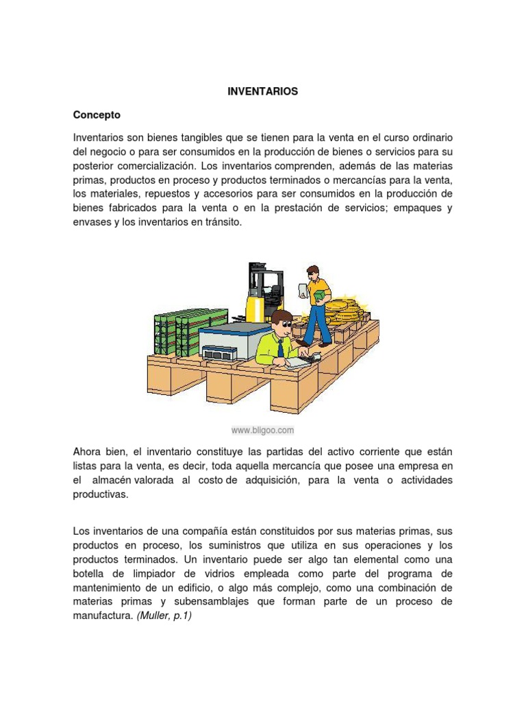 INVENTARIOS Concepto | Inventario | Pagos