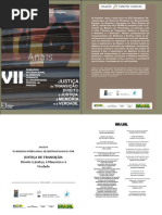 Anais Do Vii Seminário Internacional de Direitos Humanos Da Ufpb Justiça de Transição Direito à Justiça, à Memória e à Verdade