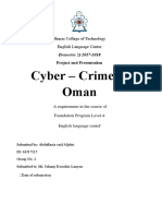 Cyber Crime in Oman: A Study of E-Extortion