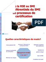 Les Référentiels Du Smi Le Processus de Certification: Delarseausmi