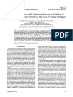 Occupational Stress and Professional Burnout in Teachers