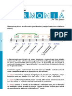 Harmonização por tétrades das escalas maiores