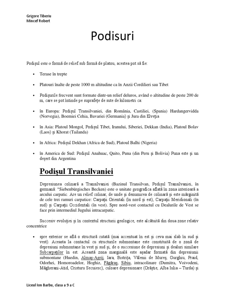 Podisuri | PDF