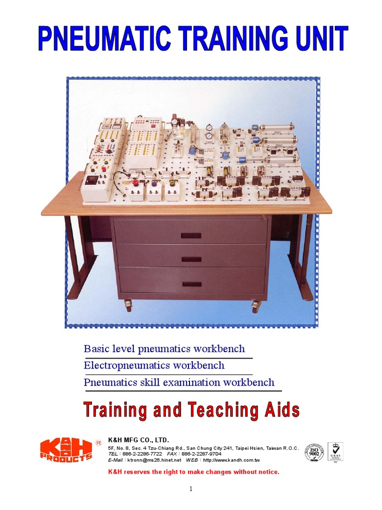 Pneumatics and Hydraulics Workbench Guide | PDF | Valve | Switch