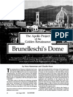 Brunelleschi's Dome of Florence Cathedral Endangered