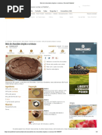 Bolo de Chocolate Simples e Cremoso, Receita Petitchef