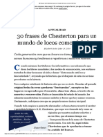 30 Frases de Chesterton para Un Mundo de Locos Como El de Hoy