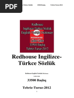 0551 Redhouse - Ingilizce Turkce - Sozluk Redhouse English Turkish - Dictionary - (Latin Latin) - (33500 - Bashliq) (Tebriz Turuz 2012) PDF