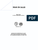 Pensar en Salud Mario Testa PDF