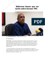 20-04-2018 Ni Cpa Ni Beltrones Tiene Que Ver Con Información Sobre Durazo-pri