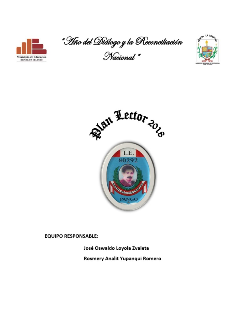 Plan Lector 2018 Fomento De Lectura Pdf Educación Primaria