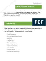 Hydroponic Raft System Manual Guide