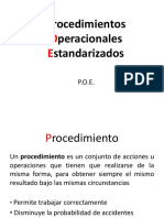 P.O.E. Procedimientos operacionales estandarizados