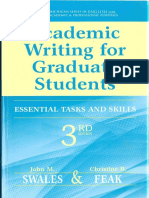 Academic Writing For Graduate Students Essential Tasks and Skills