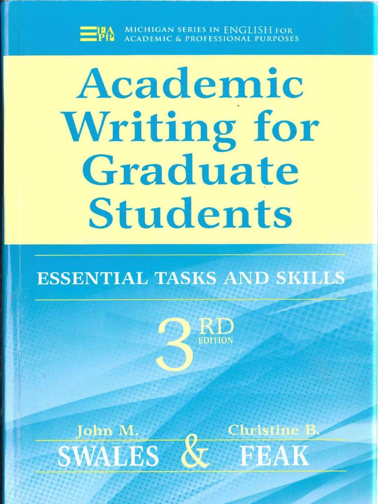 Academic Writing For Graduate Students Essential Tasks and Skills | PDF ...
