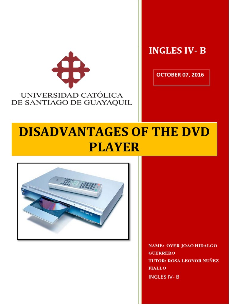 Disadvantages of The DVD Player Ingles IvB PDF Dvd Compact Disc