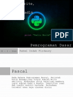 Perintah Write, Writeln, Read & Readln dalam Pemrograman Pascal