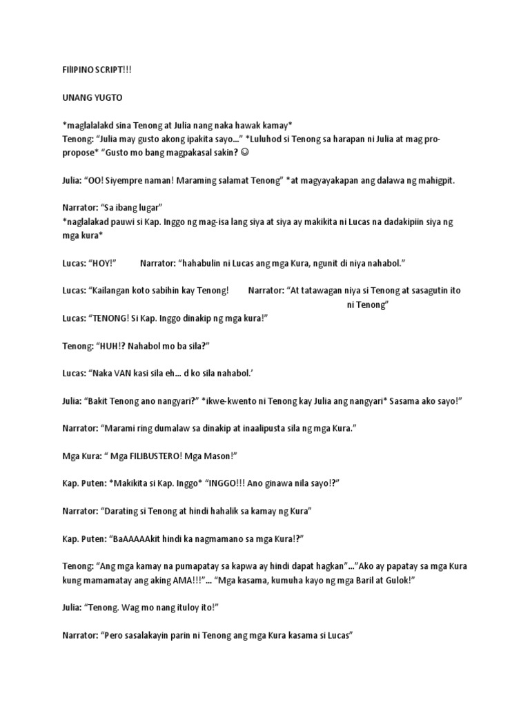 Filipino Script PDF