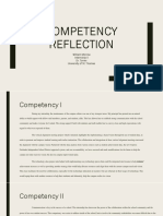 competency reflection